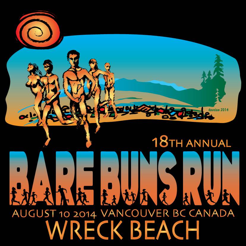 Wreck Beach Bare Buns Run in August 10(Sun. 